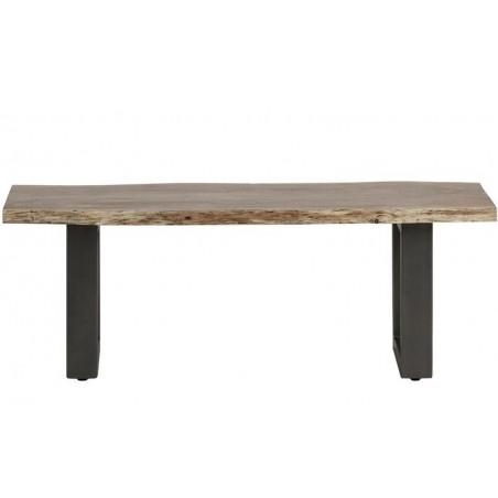 Baltic Live Edge Dining Bench - medium side view
