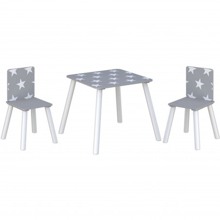 Kidsaw Star Table & Chairs - Grey