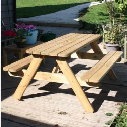 Ensis Classic 4 Seater Picnic Table Mood shot 1
